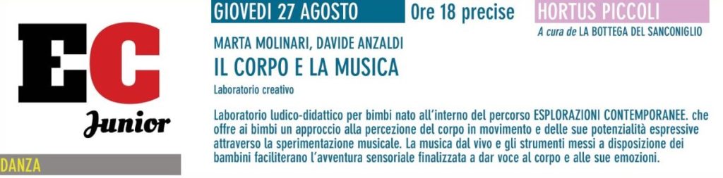 EC Junior - Il corpo e la musica